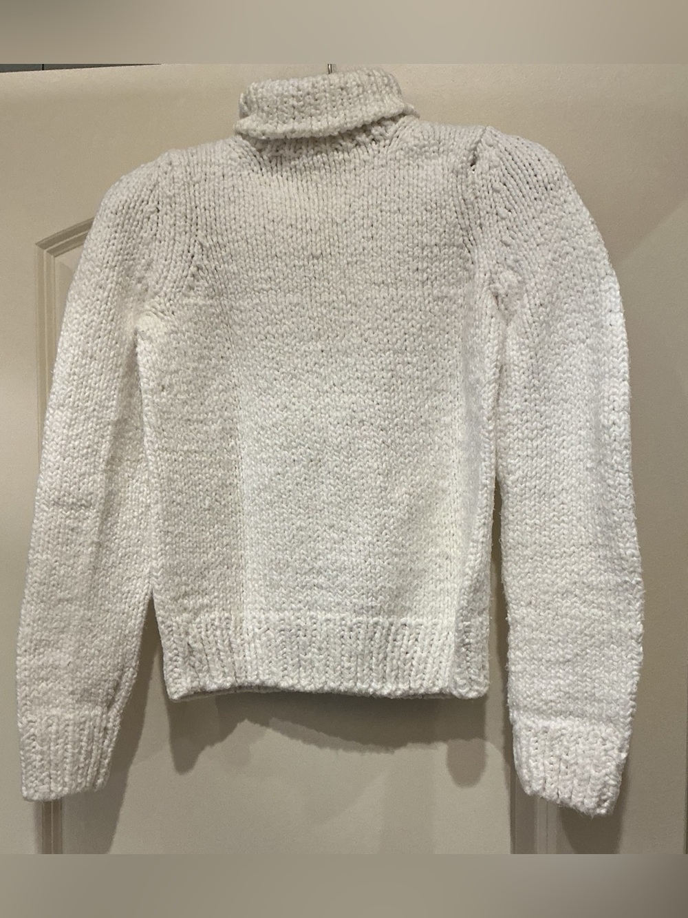 Vintage KORS Michael Kors Chunky Cotton Knit Turtleneck Sweater Off White S